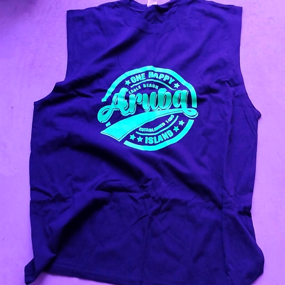 Men's Tank Top Sz: XL Aruba Island